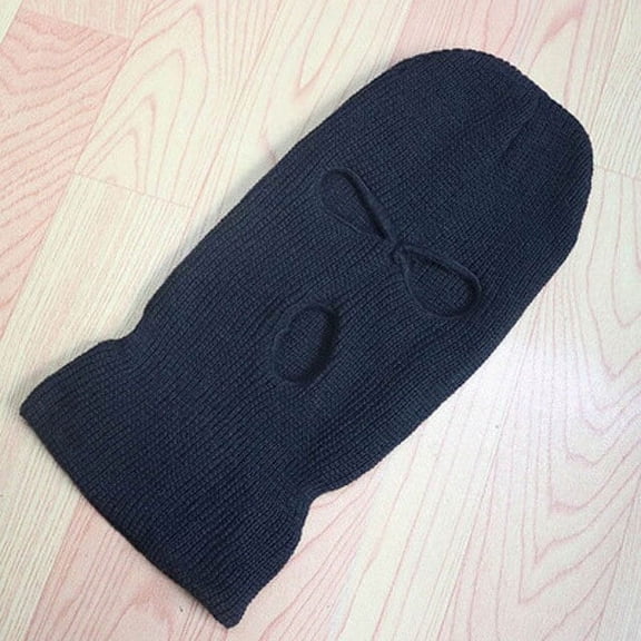 CoCopeaunt Knit Wool Hat, Anti-Terror Hood, Bandit Hat, Baotou Outdoor Mask, Thermal Hoodie