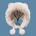 thumbnail image 1 of CoCopeaunt Korean Cuddly Bear Earmuff Hat, Female Winter Plus-Fleece Plus-Ply Warm Lei Feng Hat, Earmuff, Baotou Hat, 1 of 6