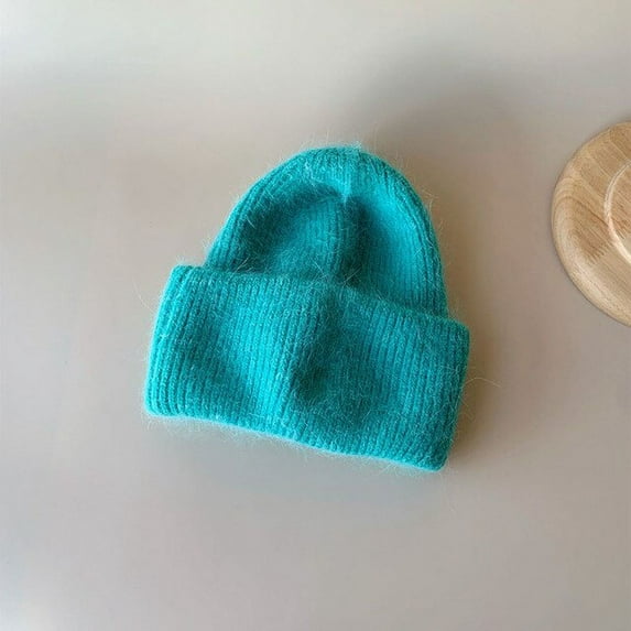 CoCopeaunt Korean Version Of The Autumn And Winter 100% Knit Cap Soft Cute Small Fresh Melon Skin Cap Soft