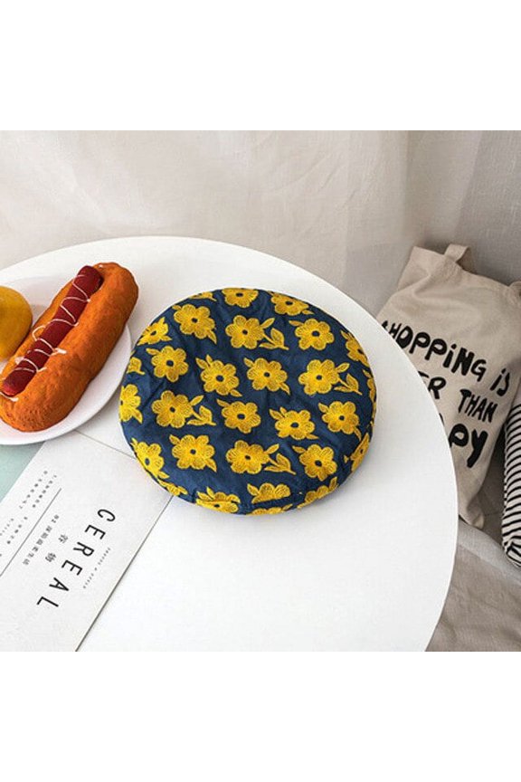 Korean Version Of The Three-Dimensional Flower Embroidered Beret, Spring And Summer Versatile Painter Hat Fashion