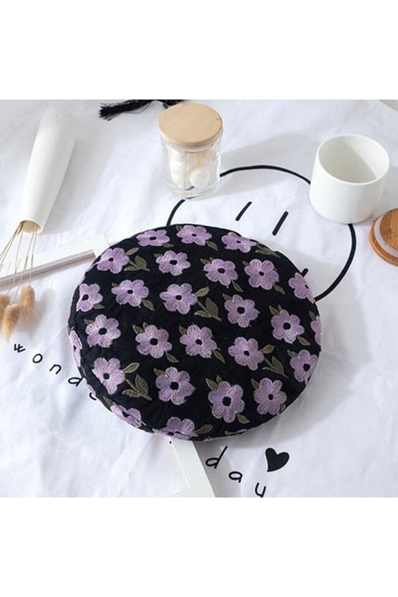 Korean Version Of The Three-Dimensional Flower Embroidered Beret, Spring And Summer Versatile Painter Hat Fashion