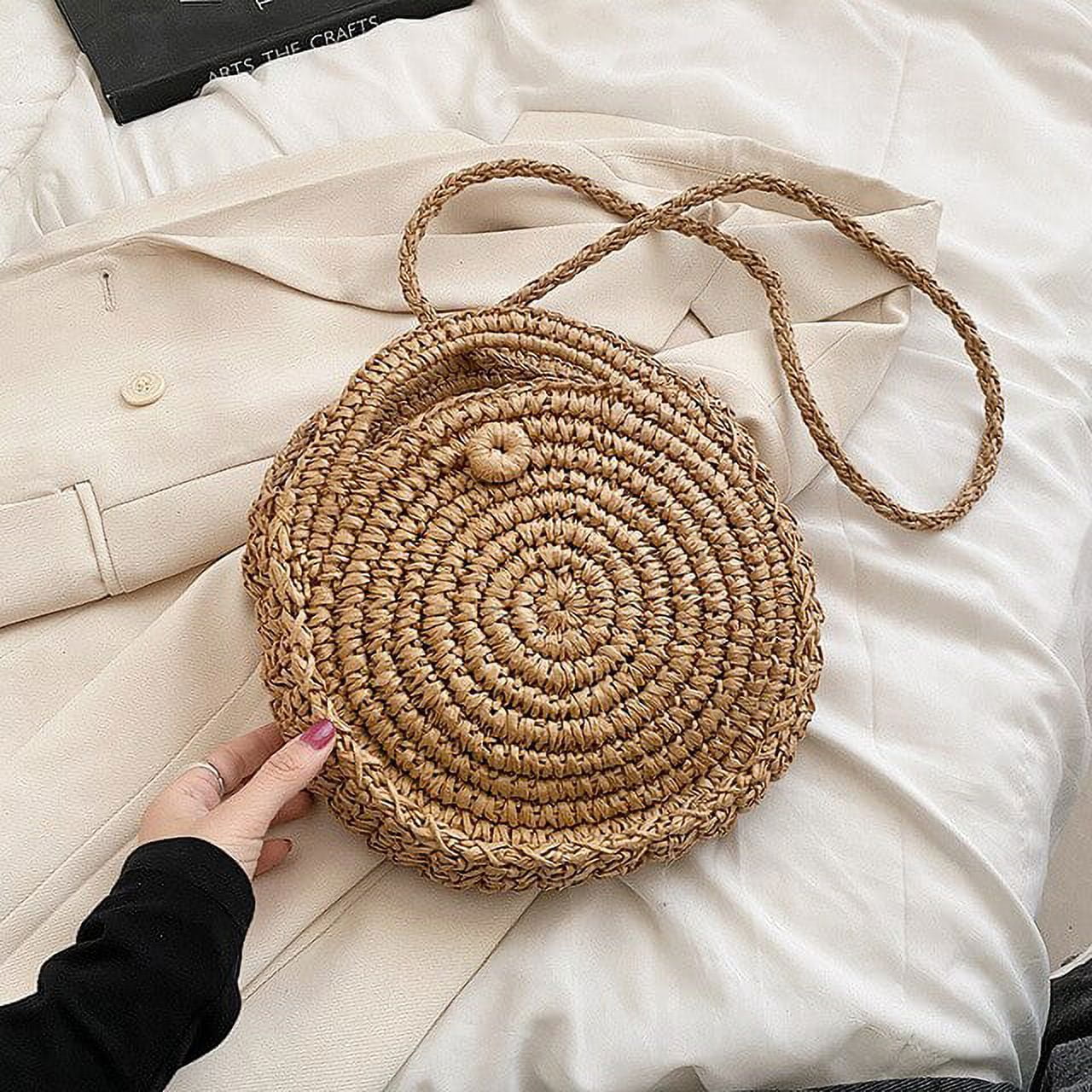 The Round Purse  Circle Shape - Circular Bag with Rivets