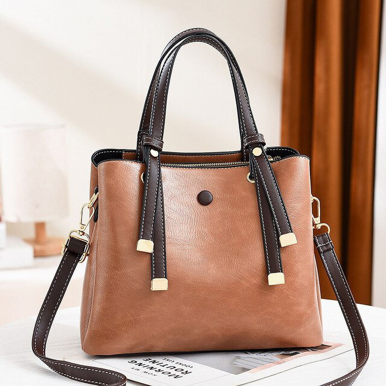 Leather top purse design