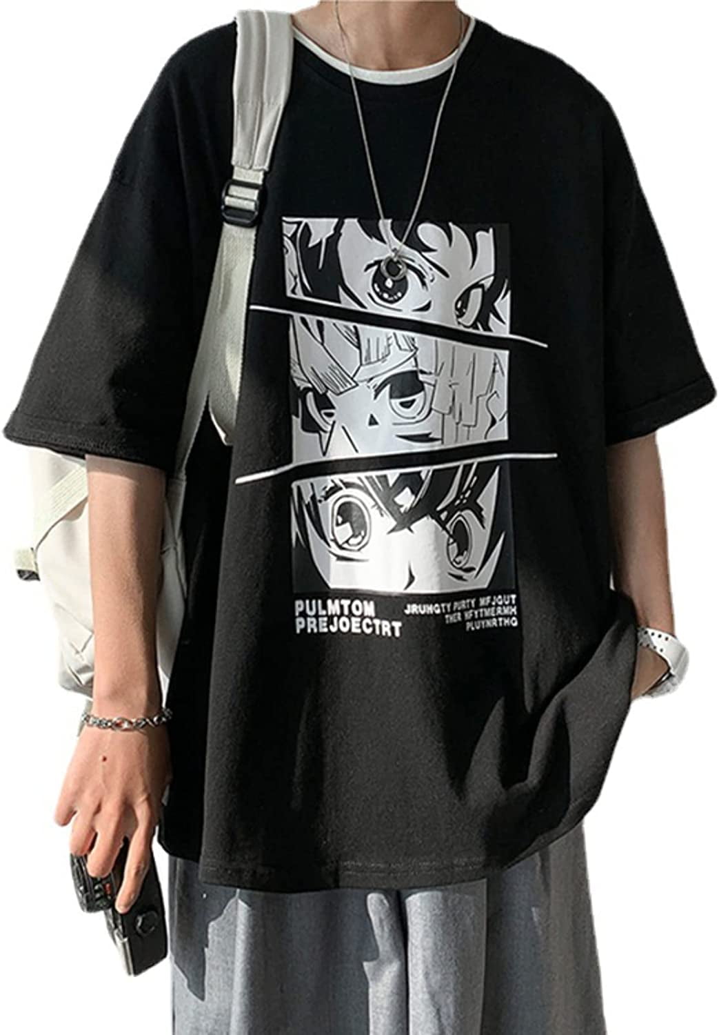 Anime Bad boy - Front-Printed Oversized T-Shirt - Frankly Wearing