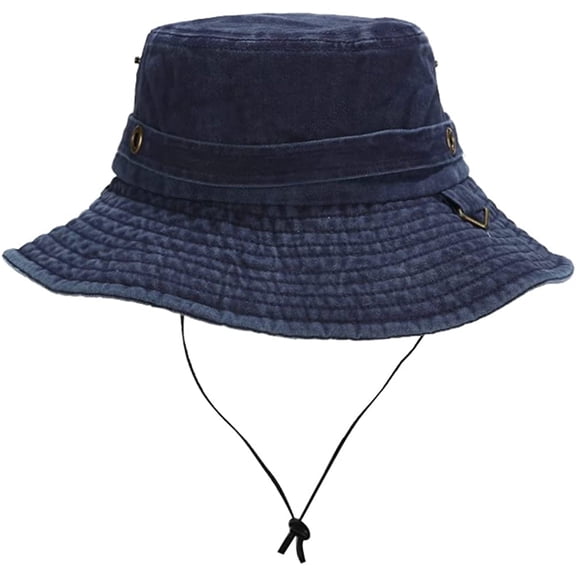 CoCopeaunt Men Women Wide Brim Bucket Hat Cowboy Hat Sun Protection Sun Hat Retro Fashion Fisherman Hat Caps Foldable Outdoor
