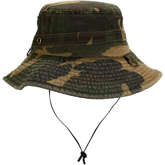 CoCopeaunt Men Women Wide Brim Bucket Hat Cowboy Hat Sun Protection Sun Hat Retro Fashion Fisherman Hat Caps Foldable Outdoor