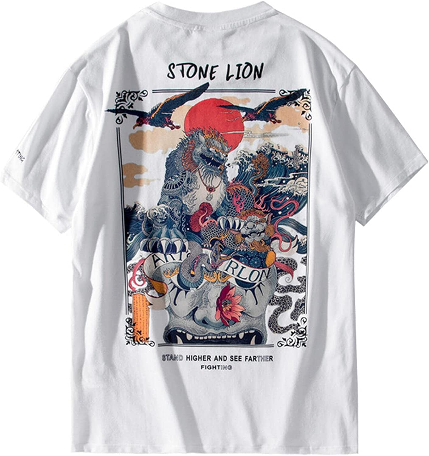 Streetwear Tops Street Fighter T-shirts Hip Hop Funny Print Tshirt