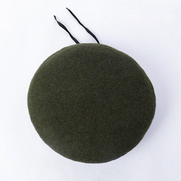 CoCopeaunt Mushroom Painters CAP, Spring And Autumn Pure Wool Beret, Square Sailors Cap