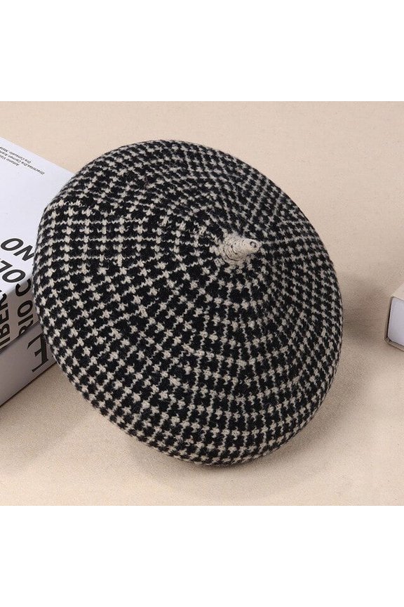 New Beret, Autumn And Winter British Retro Painter Cap, Plover Knitted Bud Cap