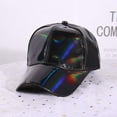 thumbnail image 1 of CoCopeaunt New Laser Skin Reflective Cap, Fashion Trend Gradually Changing Color Colorful Leather Baseball Cap, 1 of 6