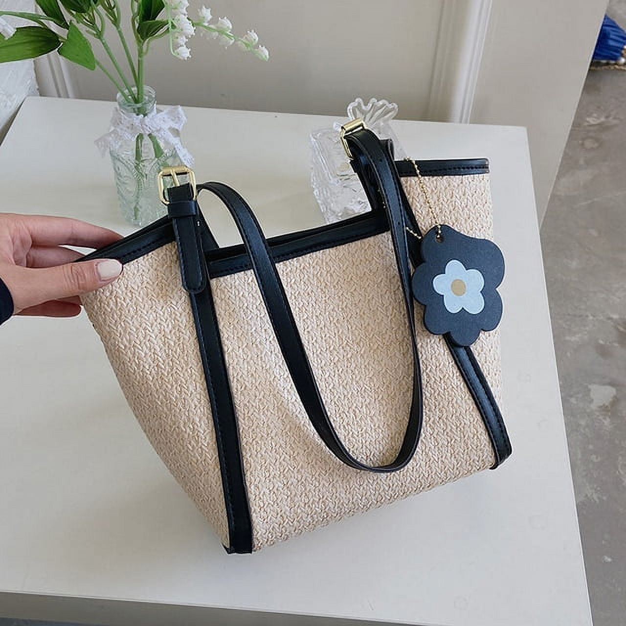 CoCopeaunt New Weave Tote Bag Female Summer Beach Woven Shoulder Bag Luxury  Brand Designer Handbags New Top Handle Fashion Womens Bag