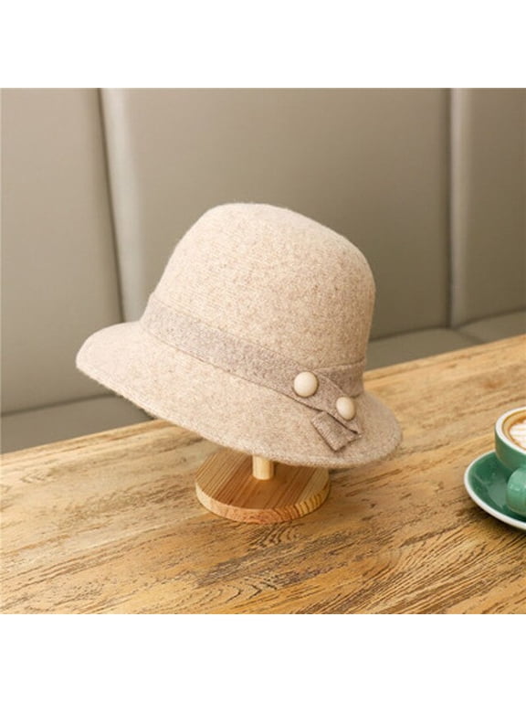 New Wool Basin Cap Ladies Fall And Winter Fashion Leisure Fisherman Hat Travel Vintage Felt Top Hat Sun Visor Hat