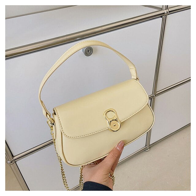 CoCopeaunt New Yellow Shoulder Bags for Women Soft Leather Crossbody Bag  Small Flap Design Handbag Ladys New Metal Chain Messenger Bag