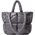 thumbnail image 1 of CoCopeaunt Puffer Tote Bag for Women Quilted Puffy Handbag Light Winter Down Cotton Padded Shoulder Bag Down Padding Tote Bag, 1 of 7