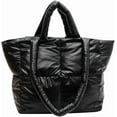 thumbnail image 1 of CoCopeaunt Puffer Tote Bag for Women Quilted Puffy Handbag Light Winter Down Cotton Padded Shoulder Bag Down Padding Tote Bag, 1 of 6