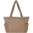 thumbnail image 1 of CoCopeaunt Quilted Tote Bags for Women Lightweight Puffer Padding Shoulder Bag Large Nylon Tote Handbag Zipper Closure, 1 of 6