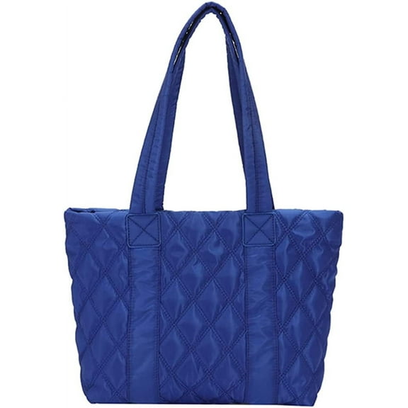 CoCopeaunt Quilted Tote Bags for Women Lightweight Puffer Padding Shoulder Bag Large Nylon Tote Handbag Zipper Closure