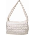 thumbnail image 1 of CoCopeaunt Quilted Tote Bags for Women Lightweight Quilted Padding Shoulder Bag Down Cotton Padded Large Tote Bags Lattice, 1 of 6