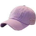 thumbnail image 1 of CoCopeaunt Retro Baseball Cap for Women Men Fashion Cuff Solid Soft Adjustable Hip-pop Hat for Ourdoor Travel Dance, 1 of 7