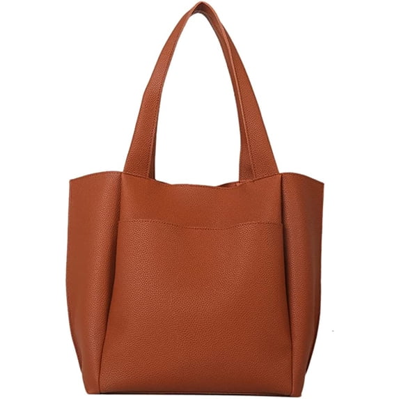 CoCopeaunt Retro PU Leather Hobo Tote Bag for Women Chic Shoulder Bag Purse Large Capacity