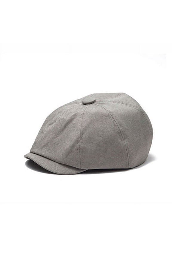 Short-Brimmed Retro Go-With-It-All British Casual Cap With A Female Spring-And-Summer Yuppie Street Beret Painter Cap
