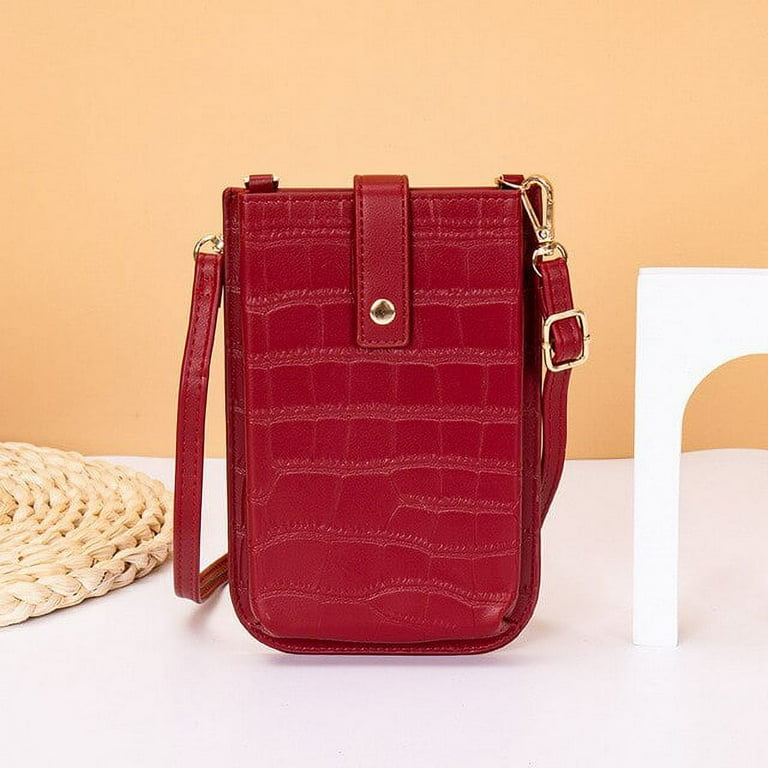 Red croc crossbody bag on sale