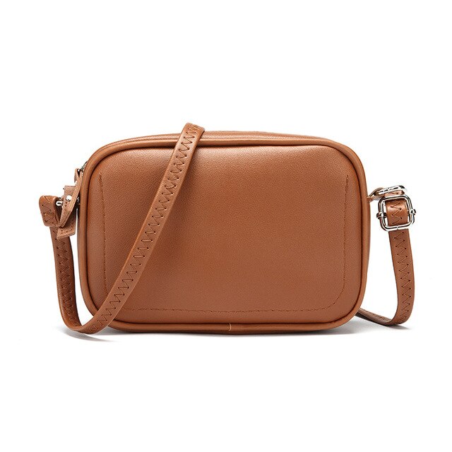 Crossbody Bag Purse Cute Shoulder Tan Quilted Handbag Black Strap Faux  Leather | eBay