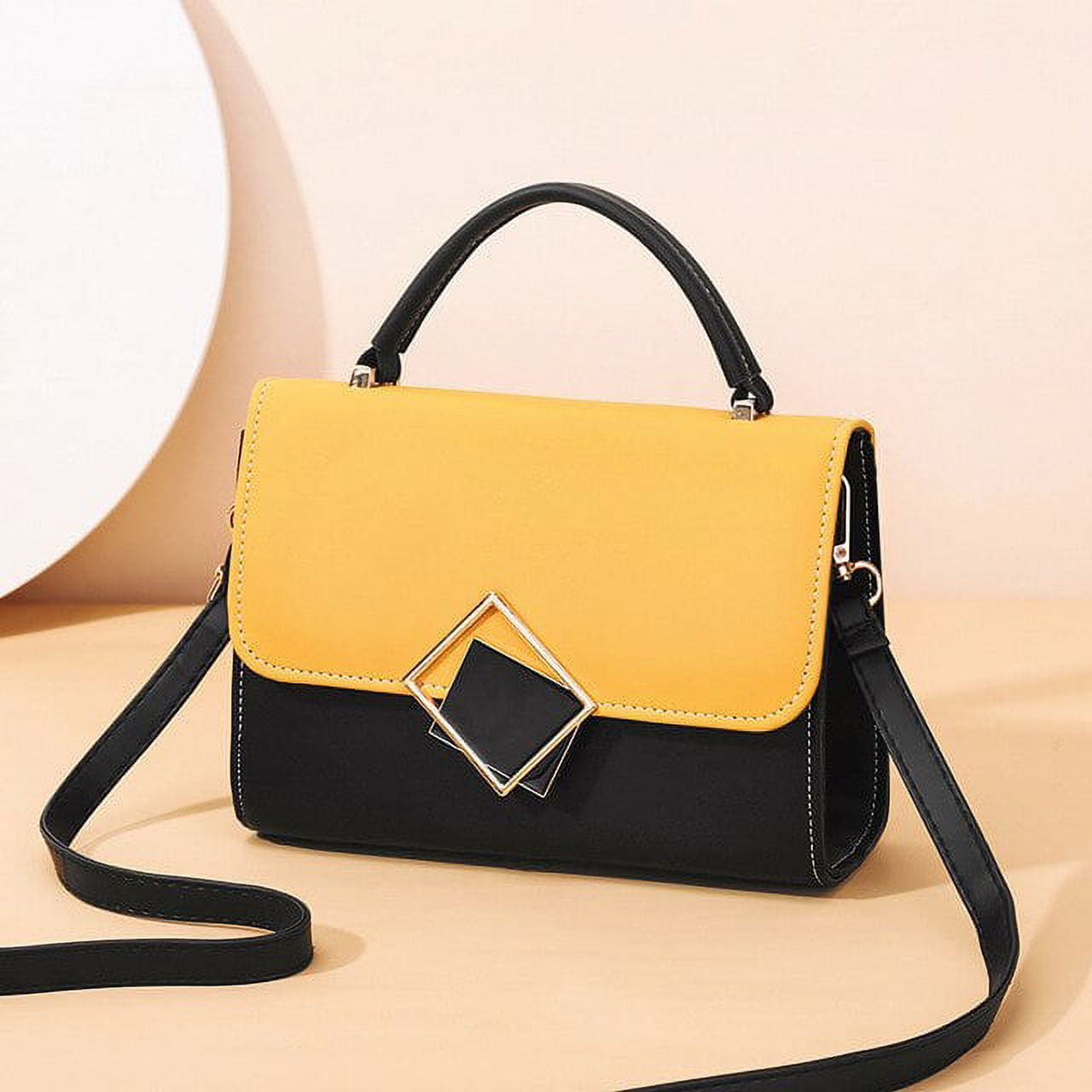 CoCopeaunt Simple Style Crossbody Shoulder Bags for Women PU Leather Flap Handbag  Purse Fashion Messenger Bag Small Pack 