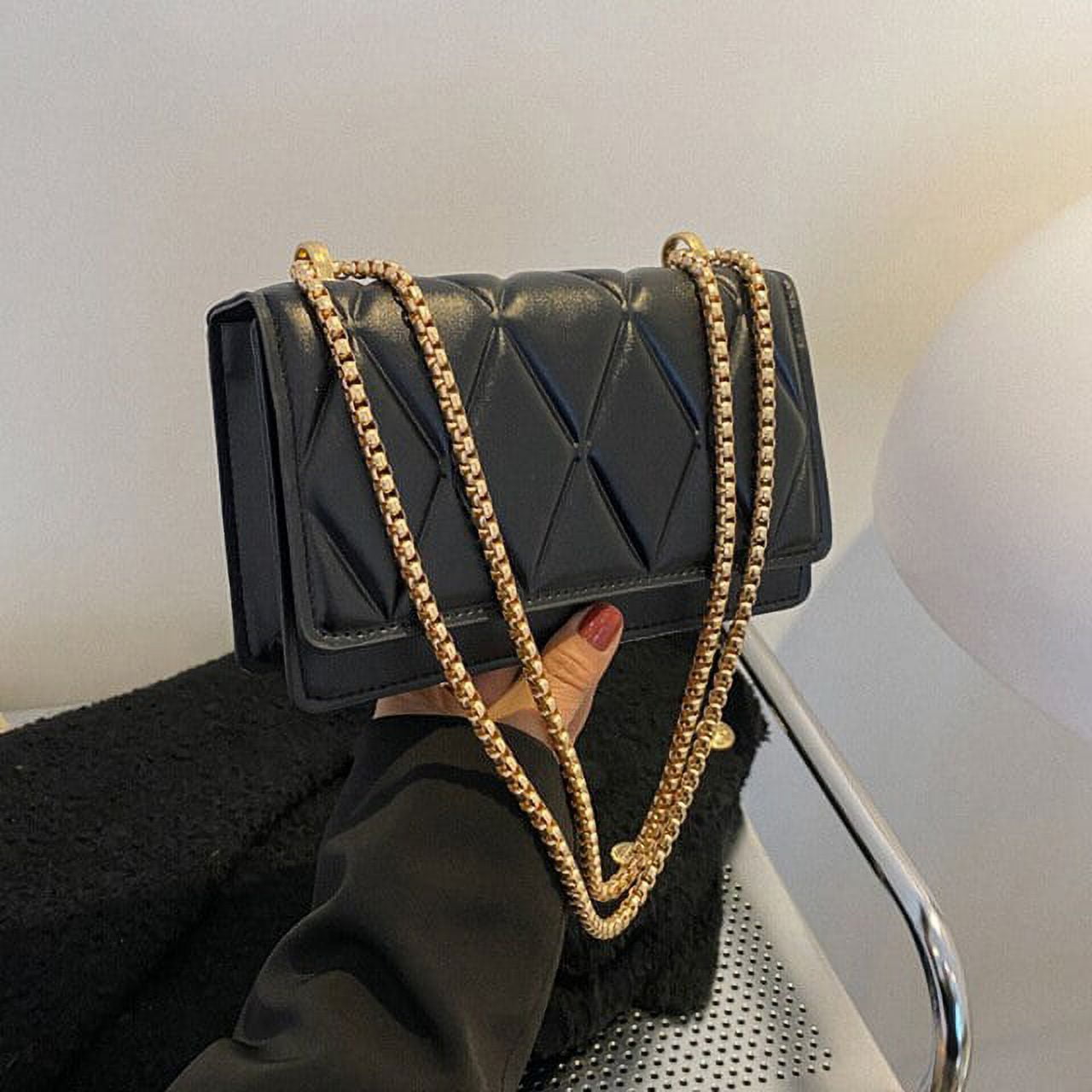 CoCopeaunt Small Luxury Designer Handbag Embroidery Thread Womens Bag Trend  Chain Flap Purse Handbags Crossbody Bags Shoulder Square