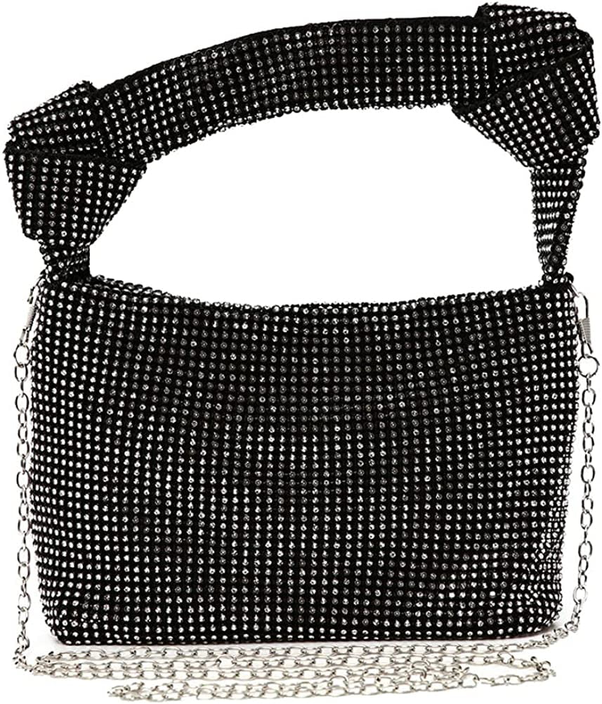 CoCopeaunt Sparkly Rhinestone Top Handle Bag Totes for Women Chic ...