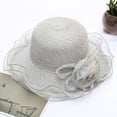 thumbnail image 1 of CoCopeaunt Spring And Summer New Super Soft Ougensha Small Basin Cap Temperament Flower Sunscreen Cap Foldable Sun Cap, 1 of 6