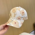 thumbnail image 1 of CoCopeaunt Spring, Summer, And Korean Versions Of The Mixed Color Flower Baseball Cap, Ms. Fashion’S Travel Visor Cap In Paris, 1 of 6