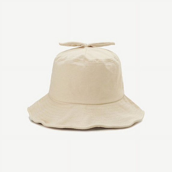 CoCopeaunt Summer Small Fresh Sun Hat Korea Version Of The Cute Little Bean Sprout Fairy Fisherman Hat Pure Color Matching Basin Cap