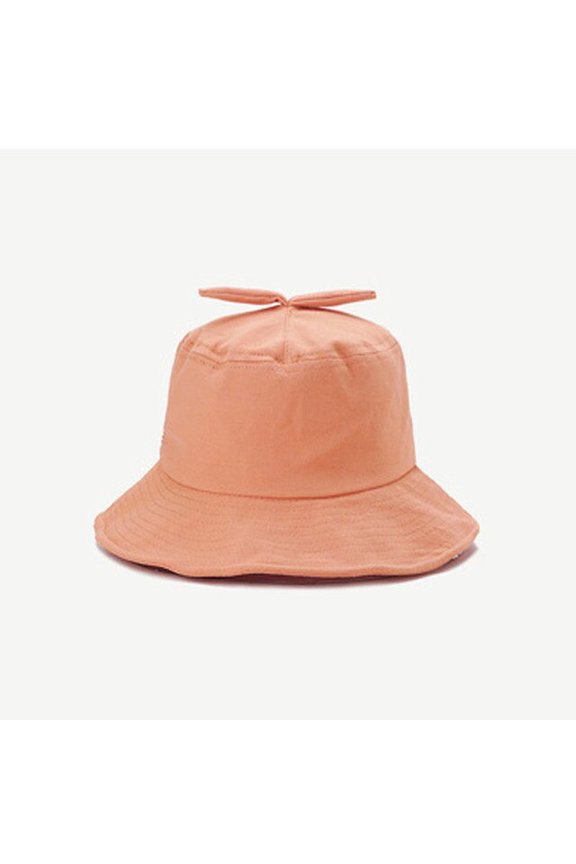 Summer Small Fresh Sun Hat Korea Version Of The Cute Little Bean Sprout Fairy Fisherman Hat Pure Color Matching Basin Cap