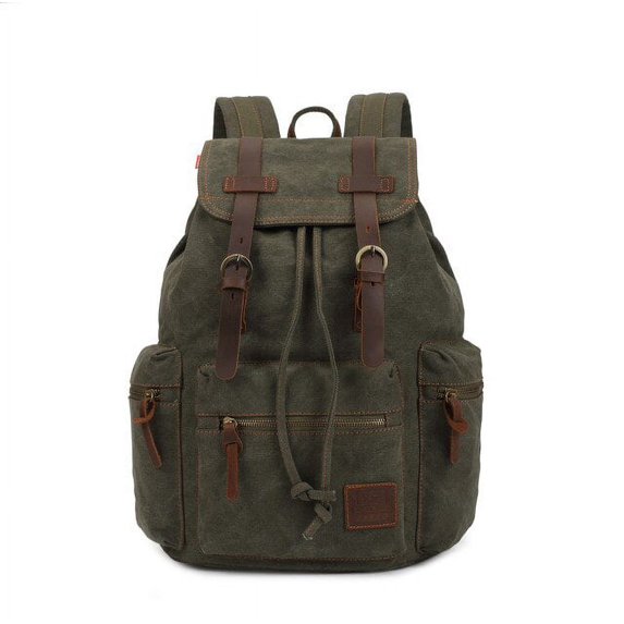 CoCopeaunt Tilorraine canvas men backpack student school bag computer large capacity unisex retro travel shoulder leather package