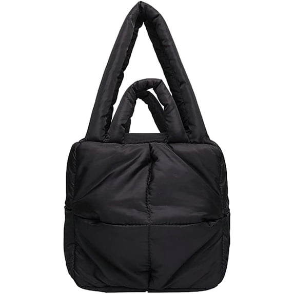 CoCopeaunt Tote Bag Women Down Padded Shoulder Bag Stylish Casual Students Shopping Handbag