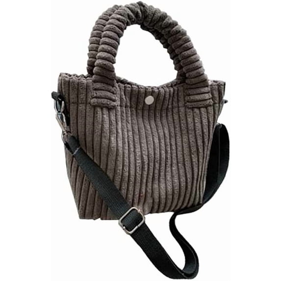 CoCopeaunt Tote Bag Women Small Corduroy Satchel Bag Casual Fuzzy Handbag Crossbody Bag Trendy Shoulder Bag