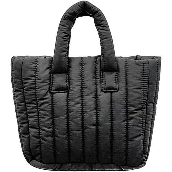 CoCopeaunt Tote Bag Women Stylish Down Padded Handbag Casual Quilted Cozy Shoulder Bag Hobo Bag