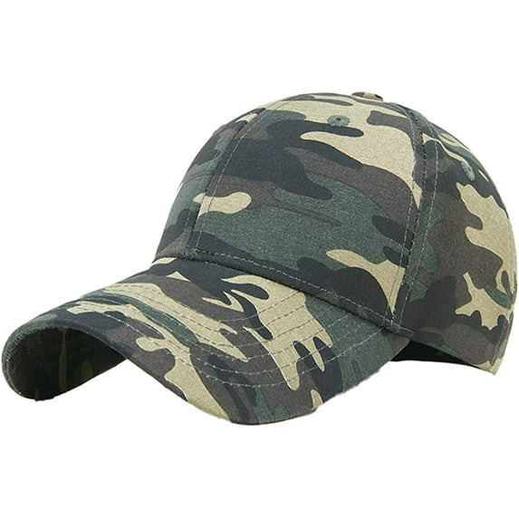 CoCopeaunt Trendy Camouflage Baseball Cap for Men Women Retro Soft Breathable Hat Casual Outdoor Summer Spring