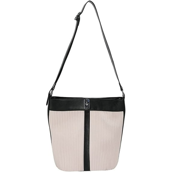 CoCopeaunt Trendy PU Leather Shoulder Bag for Women Girls Chic Tote Square Bucket Bag Large