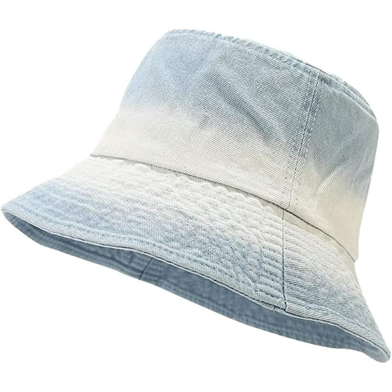 CoCopeaunt Unisex Denim Bucket Hat Retro Sun Hat Sun Protection Soft Wide Brim Fisherman Hat Caps for Women Men 2023