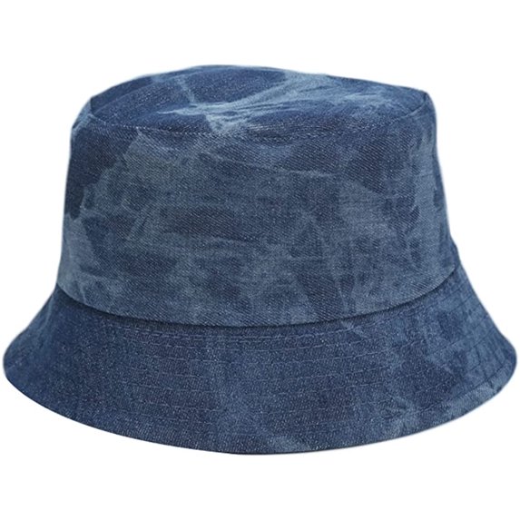 CoCopeaunt Unisex Denim Bucket Hat Retro Sun Hat Sun Protection Soft Wide Brim Fisherman Hat Caps for Women Men 2023