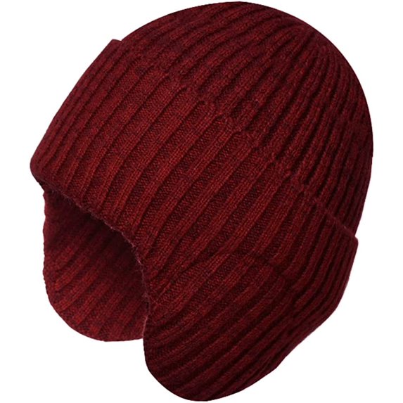 CoCopeaunt Unisex Winter Beanie Hats Cozy Fleece Lined Skull Cap Knit Soft Warm Couple Hat