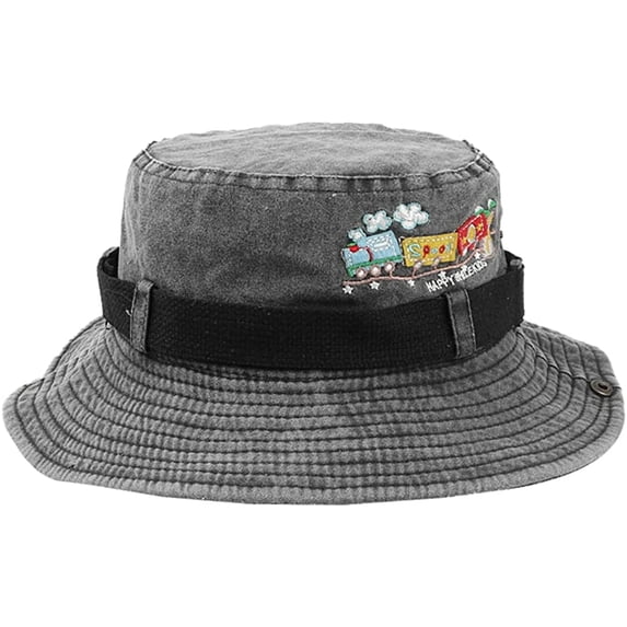 CoCopeaunt Wide Brim Bucket Hat for Women Men Denim Cowboy Hat Sun Protection Sun Hat Fashion Exotic Embroidery Caps Fishing Hat Outdoor