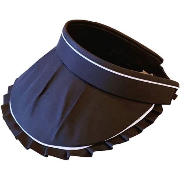 CoCopeaunt Wide Brim Sun Visors for Women Girls Sun Protection Sun Hat Soft Headband Caps Foldable Lightweight Outdoor