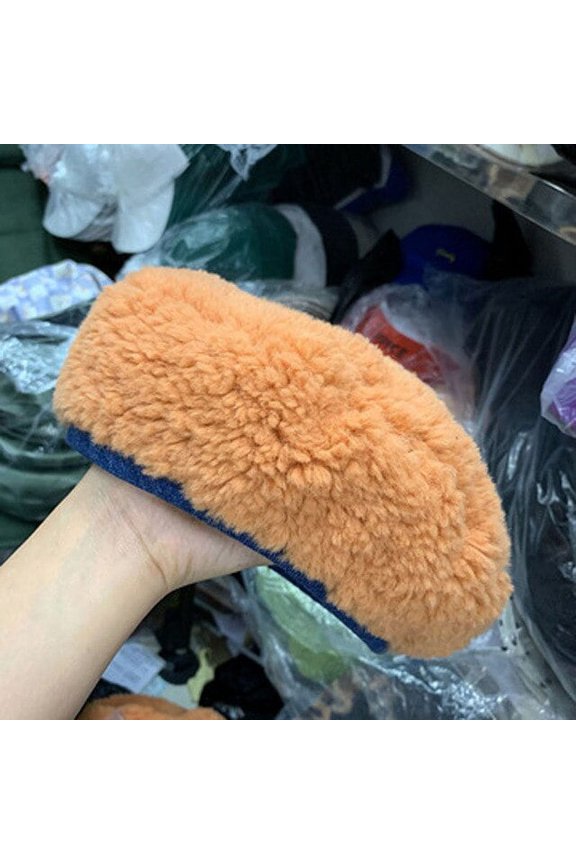 Winter New Pure-Color Beret, Lamb’s Wool Women’S Accessories, Painter’S Cap, Pumpkin Cap