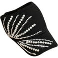thumbnail image 1 of CoCopeaunt Women Baseball Caps Studded Rhinestone Crystals Ponytail Hat Adjustable Bling Mesh Plain Open Top Sun Hat Visors, 1 of 7