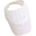 thumbnail image 1 of CoCopeaunt Women Baseball Caps Studded Rhinestone Crystals Ponytail Hat Adjustable Bling Mesh Plain Open Top Sun Hat Visors, 1 of 7