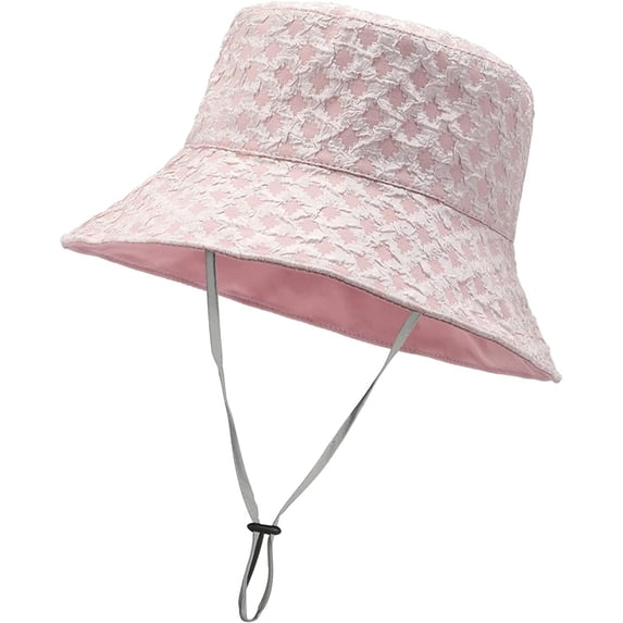CoCopeaunt Women Bucket Hats,Double-Side-Wear Reversible Bucket Hat,Reversible Bucket Hat,Summer Fisherman Cap Travel Beach Sun Hat