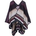thumbnail image 1 of CoCopeaunt Women Colorful Shawls Wraps Open Front Poncho Blanket Winter Cardigan Sweater Coat Scarf, 1 of 7